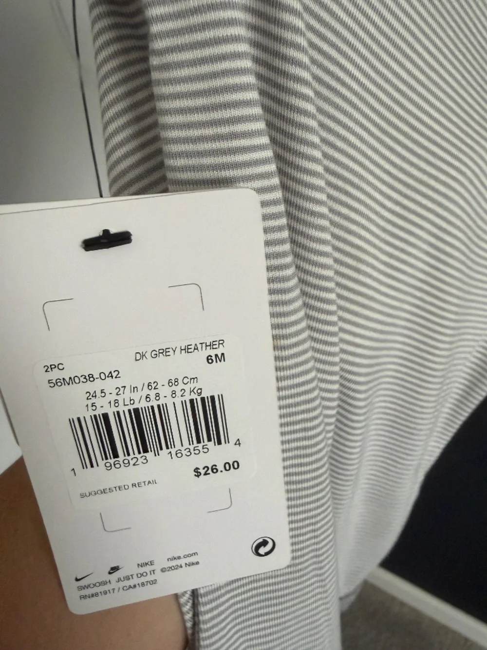 Nike baby onesie